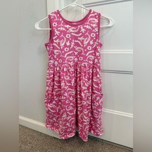 Hanna Andersson Pink and White Mermaid Kids Dress